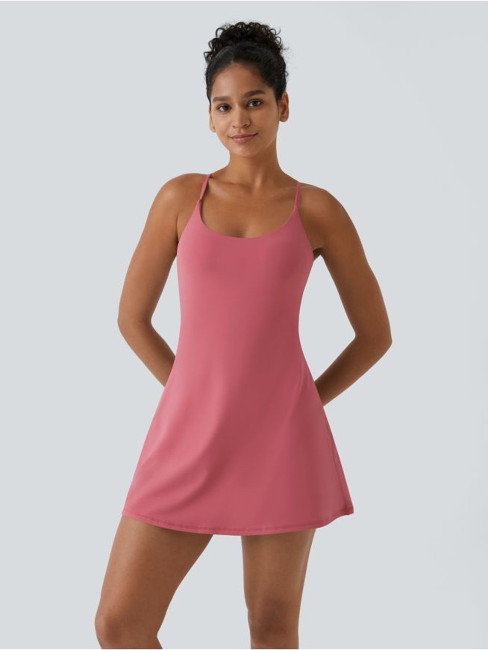 HALARA PLUSH BACKLESS ACTIVE DRESS - Picture 3 of 6
